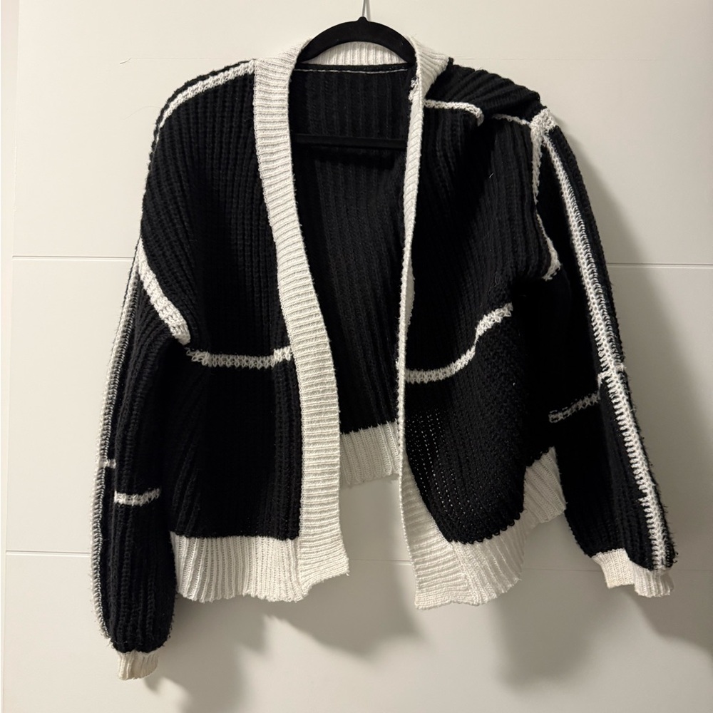 Black and White Women's Sweater